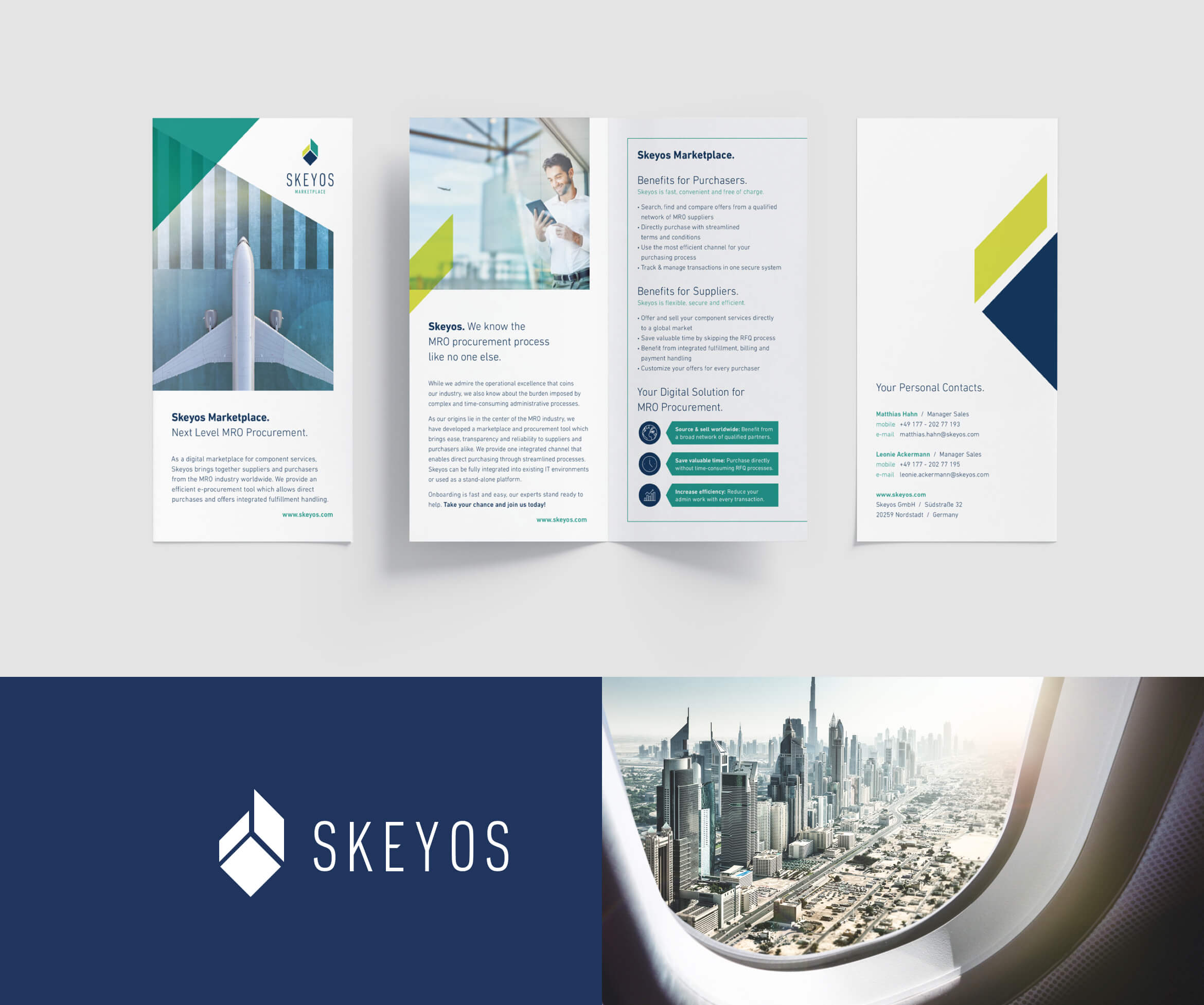 skeyos MRO Marketplace | Airplane | plane | Flyer | Logo | component service | MRO | skvint | Purchaser | Supplier | Dubai | Messe