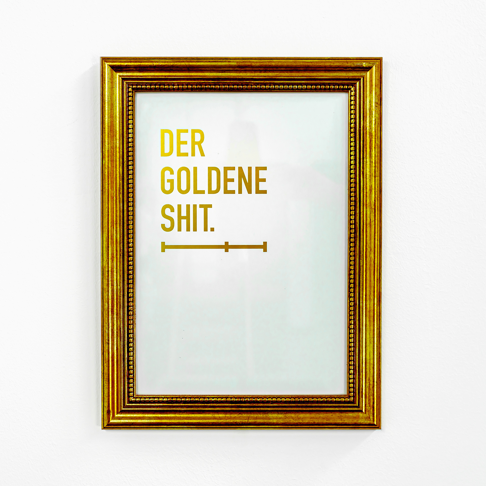 Der goldene Shit | Bild | Print | Papier | Veredelung | Bilderrahmen | Fedrigoni TOP Award 2021 | skvint