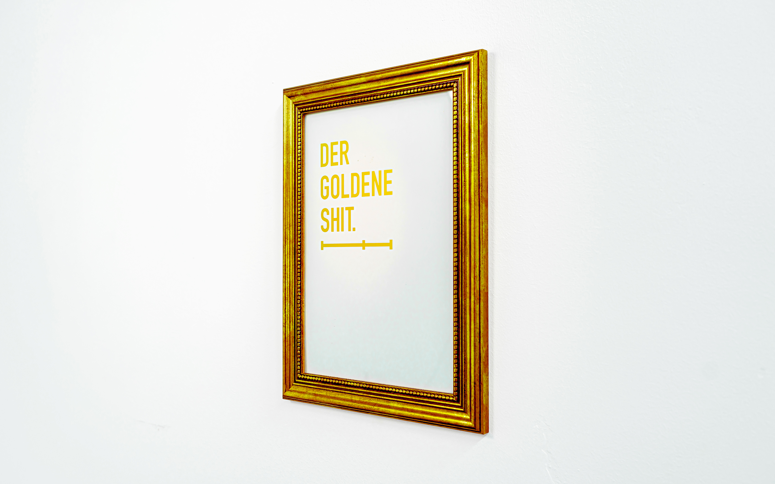 Der goldene Shit | Bild | Print | Papier | Veredelung | Bilderrahmen | Fedrigoni TOP Award 2021 | skvint